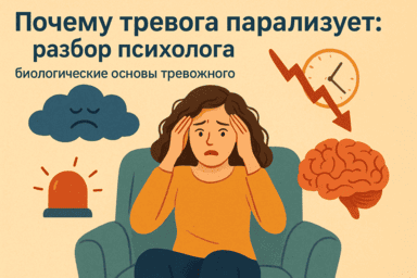 Почему тревога парализует: научный разбор психолога